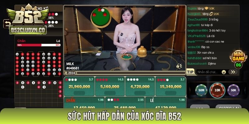 Sức hút hấp dẫn của xóc đĩa B52